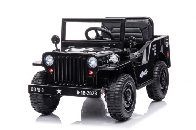 Auto na akumulátor čierne 4x4