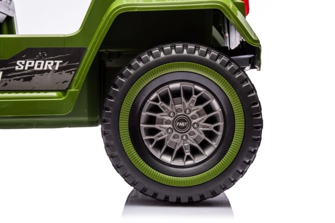 Detské auto na diaľkové ovládanie off road zelené