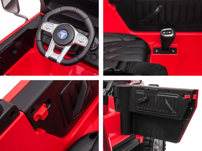 Detské elektrické auto Toyota Land Cruiser – Červená