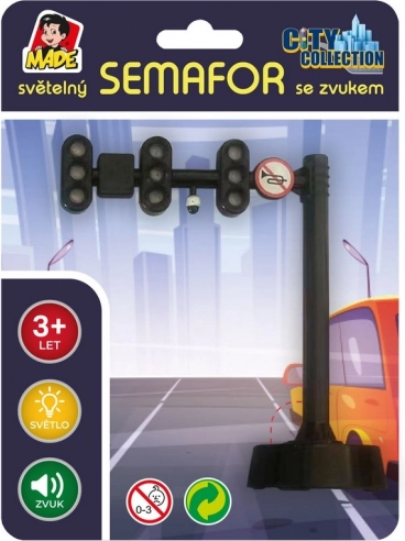 Semafor so svetelnými a zvukovými efektmi
