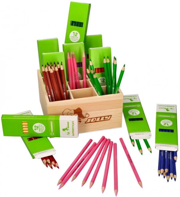 Supersticks Classic Sada v Drevenej Krabičke, 144 ks