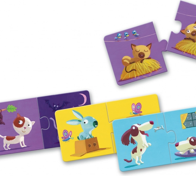 DJECO Duo puzzle Protiklady