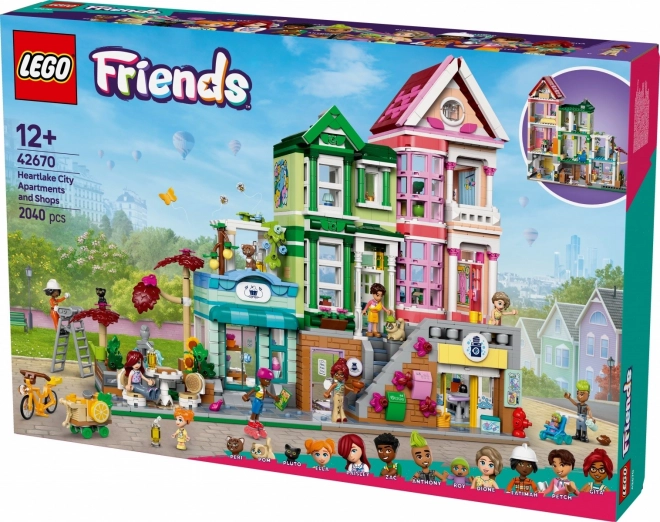 Lego Friends Byty a obchody v meste Heartlake