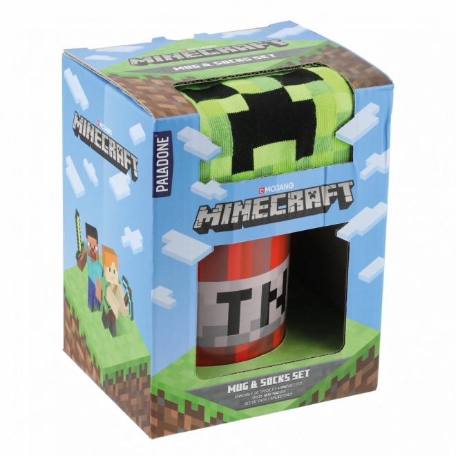 Set Minecraft hrnček a ponožky