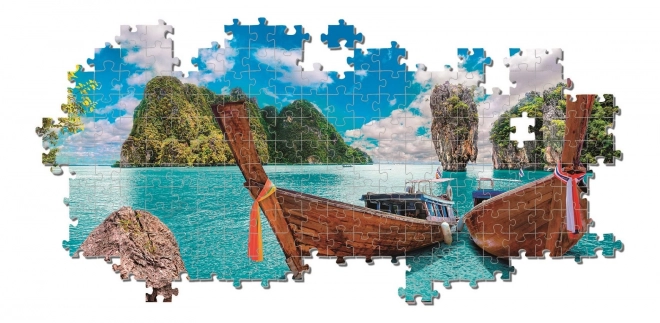 Panoramatické Puzzle Zátoka na Ostrove Phuket