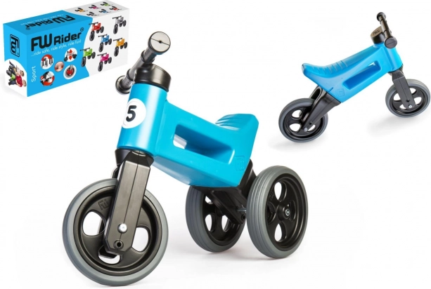 Odrážadlo Funny Wheels Rider Sport 2v1 pre deti – Modré