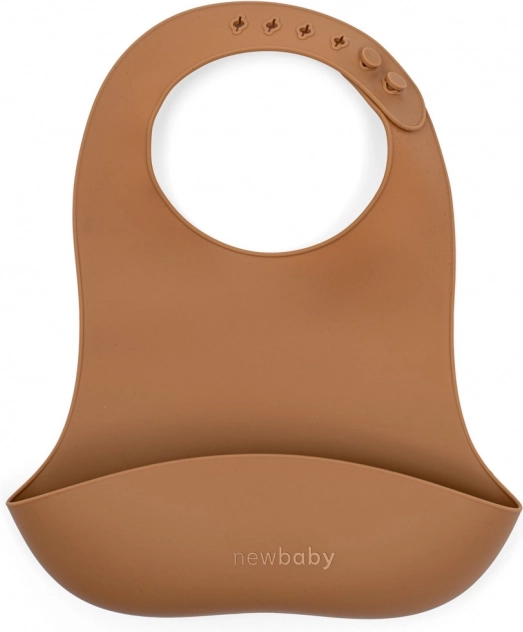 Podbradník silikónový New Baby hnedý