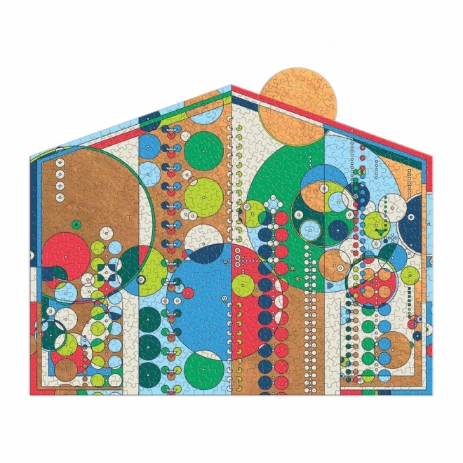 Galison Fóliové tvarované puzzle Nástenná maľba 750 dielov
