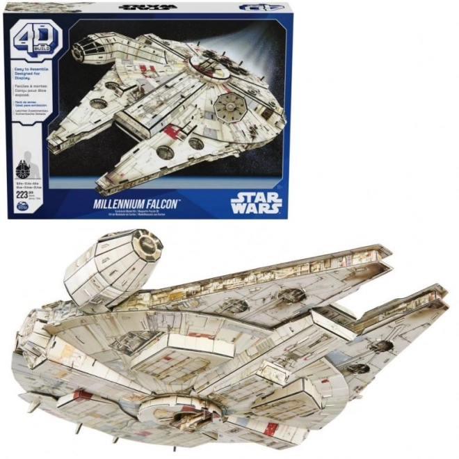 4D Puzzle Loď Millennium Falcon Star Wars