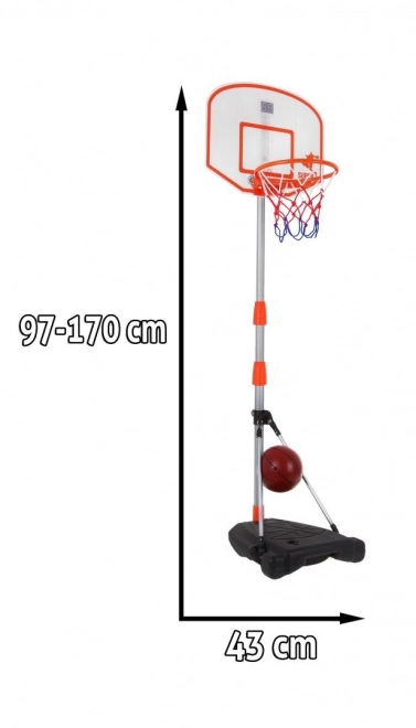 Basketbalový kôš s elektronickým počítadlom 170 cm