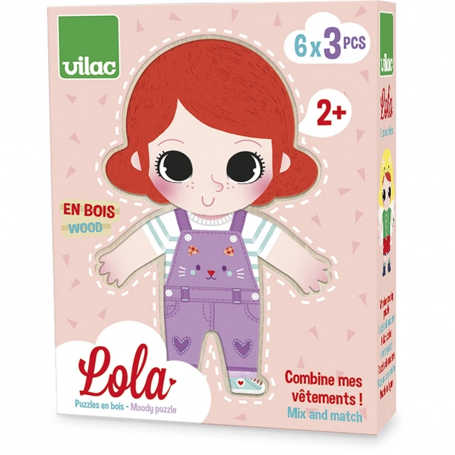 Vilac Obliekacie puzzle Lola