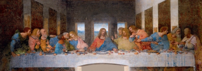 Panoramatické puzzle Posledná večera 1000 dielikov