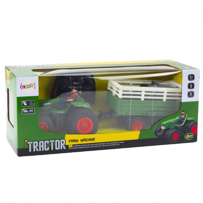 Zábavný RC traktor s prívesom a vidlicami
