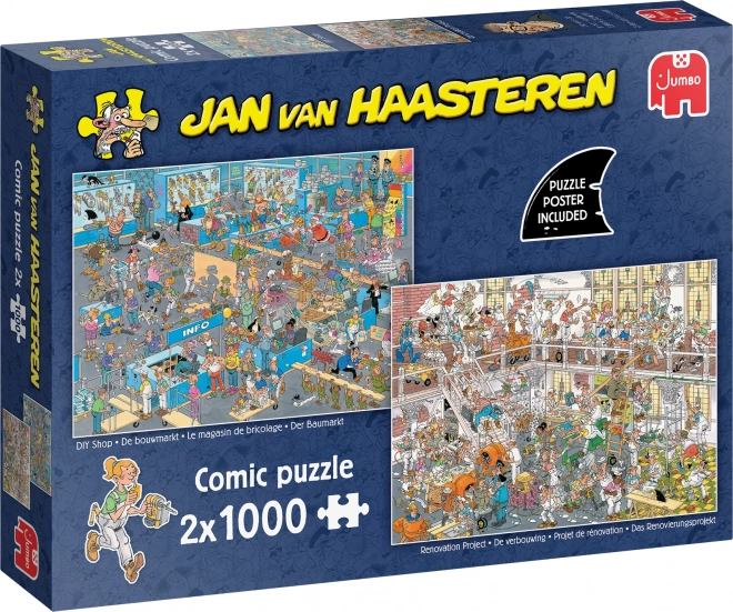Puzzle Renovácia a DIY obchod 2x1000 dielikov