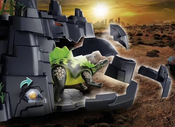 Dinosaurus sa liahne zo skaly