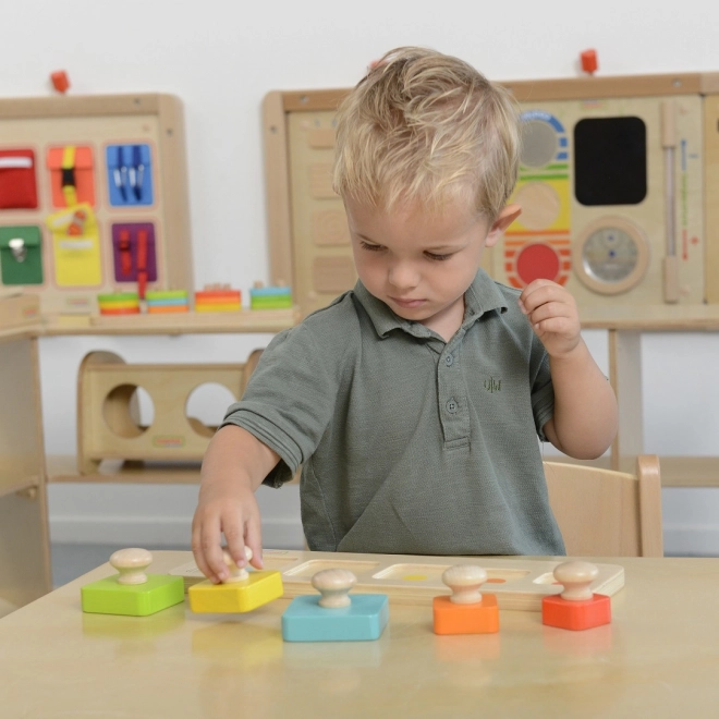 Masterkidz skladačka učenie veľkostí a farieb Montessori