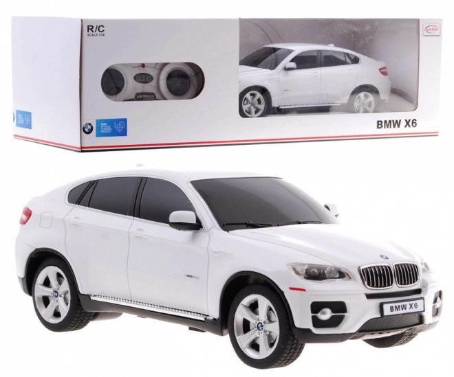 Rastar zábavný SUV model BMW X6 biele - diaľkovo ovládané auto