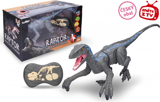 Raptor na diaľkové ovládanie sivý 45 cm
