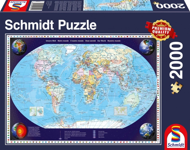 Schmidt puzzle Náš svet 2000 dielikov