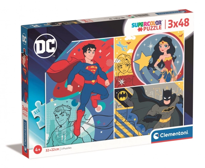 Puzzle 3x48 dielikov - DC Comics