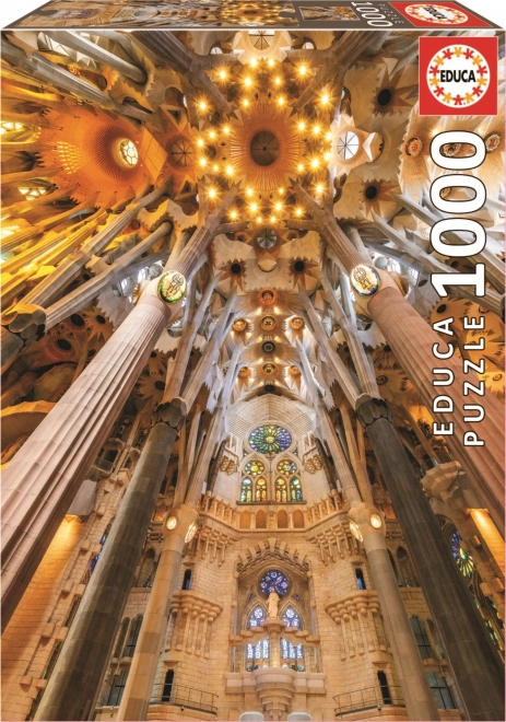 Puzzle Sagrada Familia Interiér Barcelona