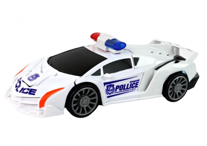 Policajné Auto-Robot 2v1 Transformácia