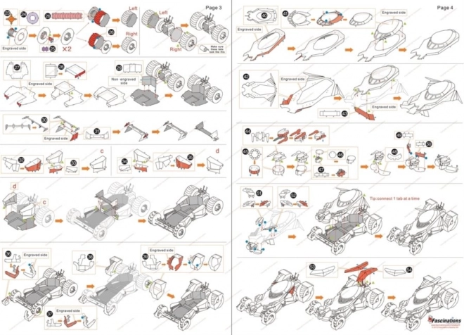 Metal Earth 3D puzzle Batman vs. Superman Batmobil