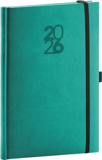 Týždenný diár Notique Aprint Top 2026 tyrkysový 15 x 21 cm