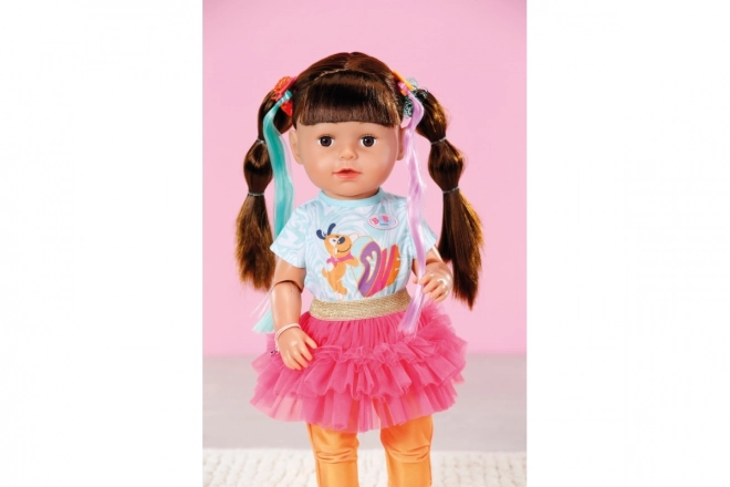 Staršia sestrička BABY born Play & Style, brunetka, 43 cm