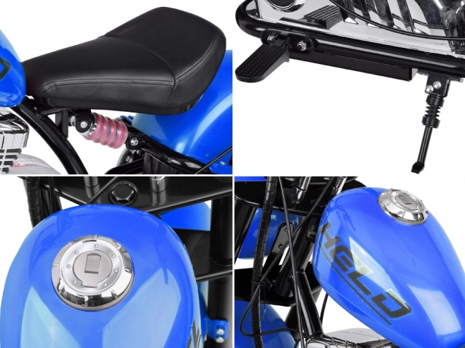 Elektrický chopper motocykl pre deti – Modrá