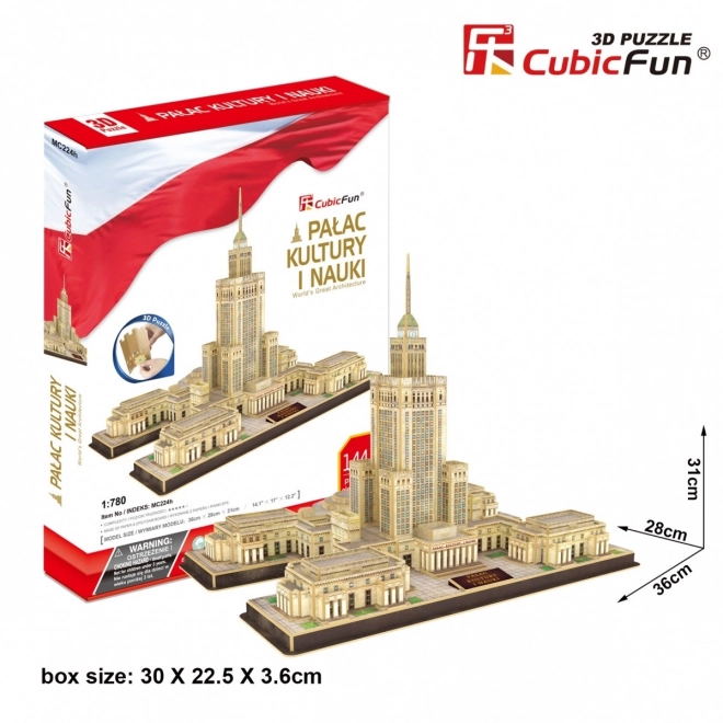 CubicFun 3D puzzle Palác kultúry a vedy 144 dielikov