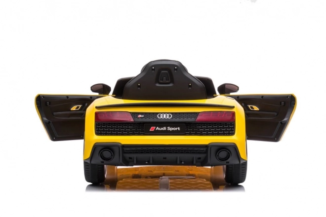 Detské elektrické auto Audi R8 žlté