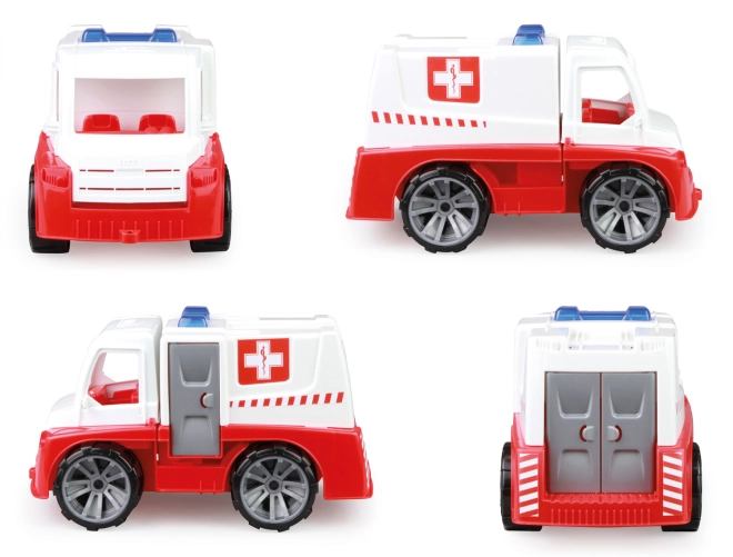 Mechanicky funkčná sanitka s otváracími prvkami
