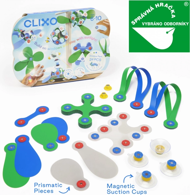 clixo window magnetická stavebnica 24 ks