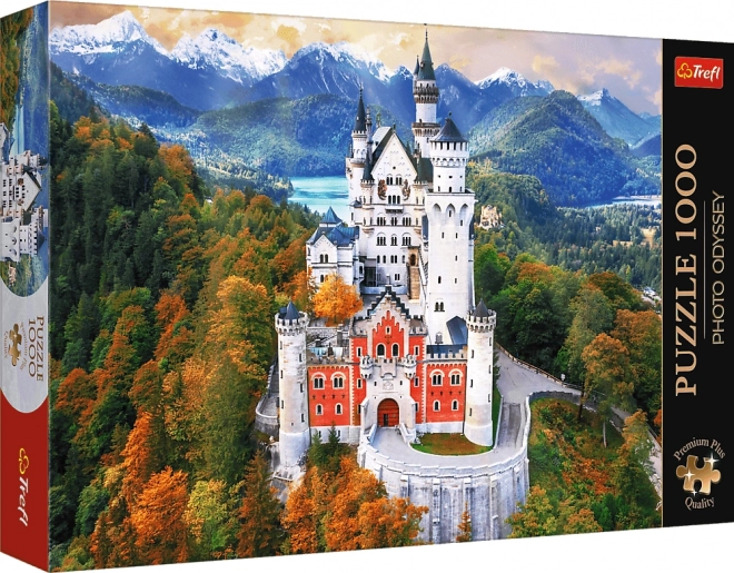 Puzzle 1000 dielikov - Premium Plus - Foto Odyssey - Zámok Neuschwanstein, Nemecko