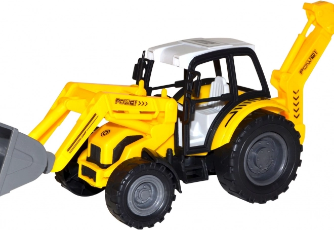 Traktor s nakladačom na zotrvačník