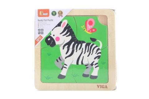 Drevené puzzle zebra