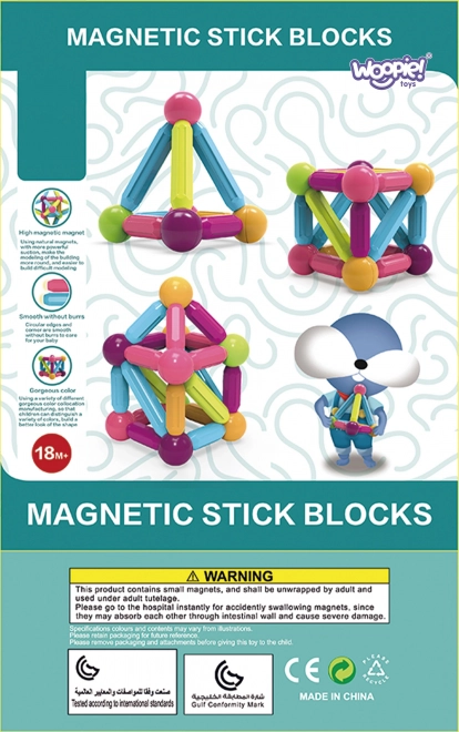 Woopie magnetické stavebnice vzdelávacie veľké 28 ks