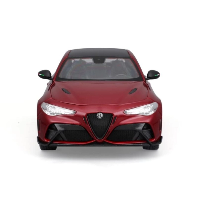 Model Bburago Alfa Romeo Giulia GTAm v červenej metalíze