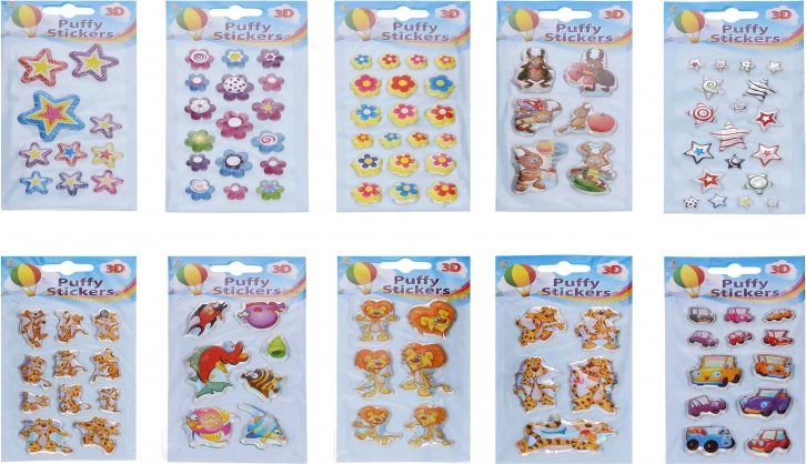 Samolepky Puffy 3D Mix