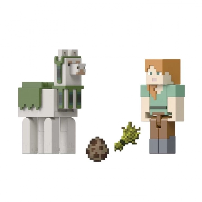 Figúrka Minecraft Alex a Lama