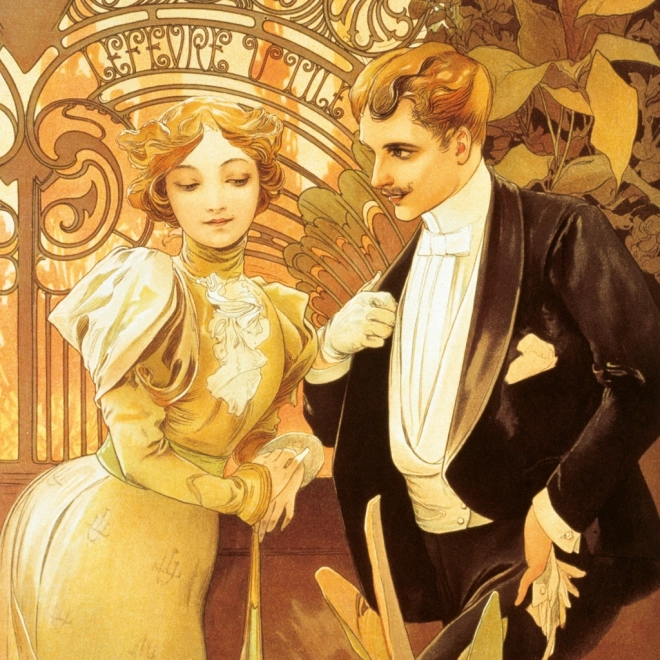 Poznámkový kalendár Alfons Mucha 2026