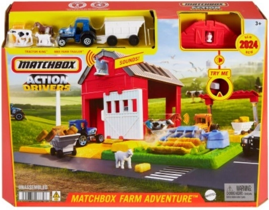 Matchbox sada farma zvieratá traktor zvuk