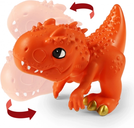Oranžový dinosaurus 14 cm