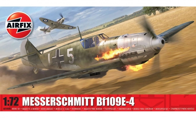 Model plastového lietadla Messerschmitt Bf109E-4 v mierke 1/72