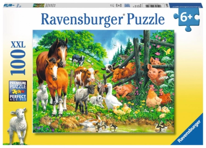 Puzzle Zvieratká XXL 100 dielikov