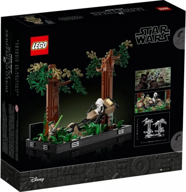 Lego Star Wars Honička spídrů na planéte Endor – diorama