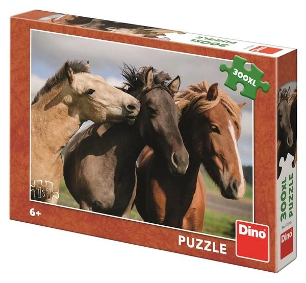 Puzzle Farebné kone XXL 300 dielikov