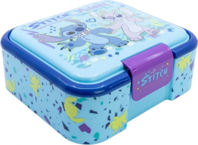 Desiatová krabička Stitch s tromi priehradkami