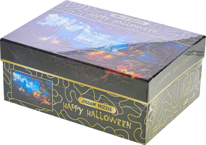 Puzzle Happy Halloween: Tekvicová záhrada 468 dielikov